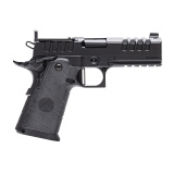 Tactical Commander, Semi-automatic, 1911, Aluminum Frame Pistol, Commander Size, 9MM, 4.25" Barrel, Nitride Finish, Black, Kevlar and Carbon Fiber Composite Grips, Green Tritium Front Sight, Optic Ready, RMR Footprint, 17 Rounds, 3 Magazines CMNDR-9MM-SI