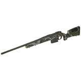 307 Range XP2, Bolt Action Rifle, 7MM Backcountry, 20" Threaded Barrel, Cerakote Finish, Black, Hand Painted Sponge Pattern Green/Grey/Black Stock, Muzzle Brake, 5 Rounds, 1 Magazine 3WRX27MMBR2B