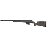 307, Range XP, Bolt Action Rifle, 257 Weatherby Magnum, 28" Fluted Barrel, Muzzle Brake, Cerakote Finish, Graphite Black, Olive Drab Green Synthetic Stock, Adjustable Cheek Riser, 5 Rounds, 1 Magazine 3WRXP257WR8B
