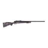 Vanguard Black Hills, Bolt-action Rifle, 7MM PRC, 24" Threaded Barrel, 1/2X28 Thread Pitch, Matte Finish, Blued Metal Parts, Black Monte Carlo Polymer Stock with Green and Tan Paint, 3 Rounds, Includes 2" Muzzle Brake, Right Hand VBS7MMPR6B