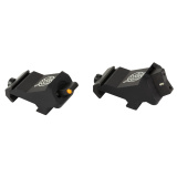 XTI2 DXS Rifle Sights, Ember Standard Dot Orange, 45 Degree Offset for AR Rifles, Steel/Blued AR-0008-1N