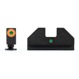 F8 Night Sight, Fits Glock Models, 17,19,22,23,24,26,27,31,32,33,34,35,36,38, Green with Orange Outline Front, Green Rear, Tritium Front/Rear GL-F006P-5