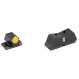 DXT2 Big Dot, Tritium Night Sight, For S&W M&P 2.0 Optics Ready Compact/Fullsize, Standard Height, Orange Front Outline, Green Tritium Front/Rear SW-0039S-5N