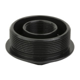Universal Suppressor Mount, Coverts HUB Mount to Direct Thread, 11/16"-24, Melonite QPQ Finish, Black YHM-2189-24B