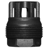 Fat Cat, Suppressor, 556NATO, 1/2"-28 sRx Mount with Cat Endcap, Steel, Black YHM-2210-MB-28