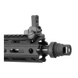 Mini QD Muzzle Brake, 9MM, 5/8"-24, Black, Includes Shim Kit YHM-3109-1MB-24A