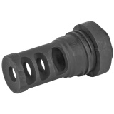 QD Muzzle Brake, 30 Caliber, 5/8X24, Black Finish YHM-4302-MB-24A