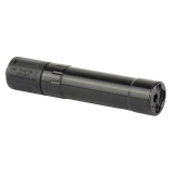 Phantom .22 Suppressor | 22LR, 17HMR, 22MAG, 5.7x28, Rimfire Suppressor, 4 oz, 5.5" Long, 1.1" Diameter, Black, Aluminum and Stainless Steel YHM-4380