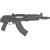 ZPAP92, Semi-automatic, AK Pistol, 7.62X39, 10" Chrome Lined Barrel, Matte Finish, Black, Polymer Grip, Wood Handguard, 30 Rounds, 1 Magazine, Bulged Trunnion, Booster Muzzle Device, Hinged Top Cover, Optics Rail, 1.5MM Receiver ZP92762PAM