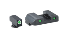 Pro Operator Night Sight Set Front Green With White Outline/Rear Green With Black Outline Glock 20-41