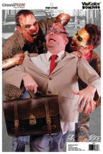 Zombie VisiColorTargets Bulk Pack 12x18 Inches Street Attack 50 Per Pack