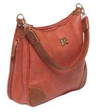 Hobo Series Concealed Carry Purse Brick Red with Tan Trim