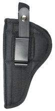 Belt and Clip Ambidextrous Holster For Large Frame Revolvers With 3-4 Inch Barrels Black