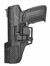 CQC Carbon Fiber Serpa Active Retention Holster Textured Black Left Hand For FN 5.7