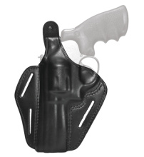 Three Slot Leather Pancake Holster Black Left Hand For Smith & Wesson J Frames