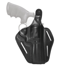 Three Slot Leather Pancake Holster Black Right Hand For Smith & Wesson J Frames