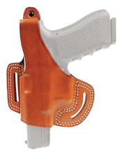 Leather Belt Slide Holster With Thumb Break Brown Left Hand For Smith and Wesson M&P All Models