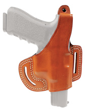 Leather Belt Slide Holster With Thumb Break Brown Right Hand For Springfield XDM/XD/XD Compact