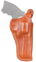 Leather Hip Scabbard Holster With Thumb Break Brown Right Hand Smith and Wesson K/L Frame/Ruger GP-100/Colt King Cobra/Python 4 Inch