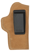 Suede Leather Angle Adjustable ISP Holster for Officer's 1911 and Clones Right Hand Brown