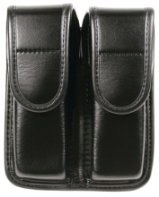 Plain Finish Molded Duty Gear Double Magazine Pouch Staggered Column Glock 21 Black