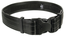 Plain Molded Reinforced Duty Belt 2 Inch With Loop Liner Black Size Extra-Large