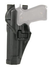 Level 3 Serpa Auto Lock Duty Holster Matte Black Left Hand For Beretta 92/96