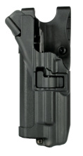 Level 3 Serpa Light Bearing Duty Holster Plain Black Left Hand For Glock 17/19/22/23/31/32