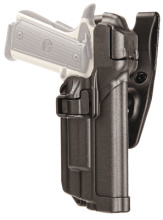 Level 3 Serpa Light Bearing Duty Holster Matte Black Right Hand For 1911 Government Style With Or Without Rails