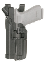 Level 3 Serpa Light Bearing Duty Holster Matte Black Left Hand For Glock 21 and Smith & Wesson M&P .45 Caliber