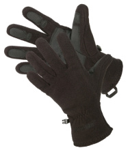 Fleece Tactical Gloves Black Size Small