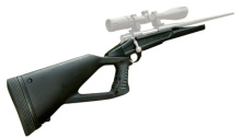 Axiom TH Thumbhole Rifle Stock Black Polymer Howa1500/Weatherby Vanguard Short Action