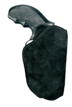 Model 22 Wallet Profile Holster Ruger LCP .380 With Crimson Trace Grip Black Suede Right Hand