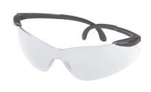 Ballistic Shooting Glasses Open Frame Ballistic Gray Frame Clear Lens