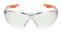 Youth Ballistic Shooting Glasses Clear/Orange Frame Clear Lens