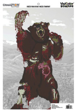 Zombie VisiColor Targets Bulk Pack 12x18 Inches Kodiak Bear 50 Per Pack