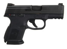 FNS Compact .40 S&W 3.6 Inch Barrel Black Slide Fixed 3-Dot Sights Manual Safety 14 Round