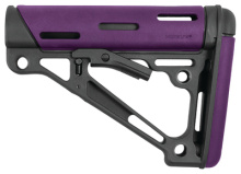 AR-15/M16 Collapsible Buttstock Purple Rubber