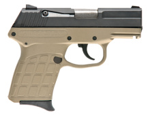 PF-9 9mm Luger 3.1 Inch Barrel Parkerized Slide Cerakote Tan Grip/Frame Double Action Only 7 Round