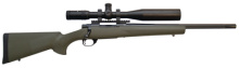 Hogue/TargetMaster Combo .22-250 Remington 20 Inch Heavy Barrel Blue Finish Green Hogue Stock 5 Rounds With 4-16x44mm Target Master Riflescope Illuminated Mil-Dot Reticle and Rings