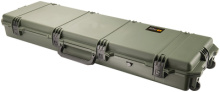 Model iM 3300 ProGear Rifle Case Lockable With In-Line Wheels OD Green