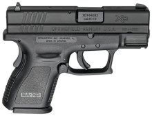 XD Sub-Compact Essentials Package 9mm 3.1 Inch Barrel Black Melonite Finish 15 Round Plus Essentials