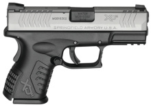 XDM 3.8 Compact 9mm 3.8 Inch Hammer Forged Steel Barrel Melonite Finish Polymer Frame Bi-Tone One 13 Round and One 19 Round Magazines