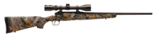 Axis XP .243 Winchester 22 Inch Barrel Matte Black Finish Synthetic Stock Realtree Hardwoods Camouflage Finish 4 Rounds Includes 3-9x40mm Riflescope Mounted