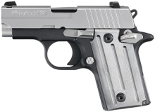 P238 .380ACP 2.7 Inch Barrel Siglite Night Sights Two-Tone Finish Polymer Grips 6 Round - CA Compliant
