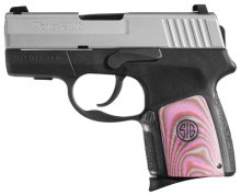 P290 RS Enhanced Re-Strike .380ACP 2.9 Inch Barrel Siglite Night Sights Two-Tone Finish Pink G-10 Grips 8 Round