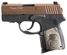 P290RS Re-Strike 9mm 2.9 Inch Barrel Siglite Night Sights Oil Rubbed Nitron Slide Finish Enhanced G10 Grips 8 Round