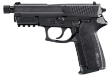 SP2022 9mm 3.9 Inch Threaded Barrel Siglite Night Sights Black Nitron Slide Finish Black Polymer Grips 15 Round