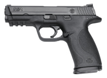 M&P Full Size 9mm 4.25 Inch Barrel Black Finish White Dot Sights Magazine Safety Black Frame 10 Round - MD Compliant