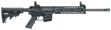 M&P 15T Tactical With 5R Rifling 5.56mm NATO 16 Inch Barrel Melonite Finish 6-Position Telescopic Stock 10 Inch Rail  Folding Magpul Sights 10 Round Fixed Magazine